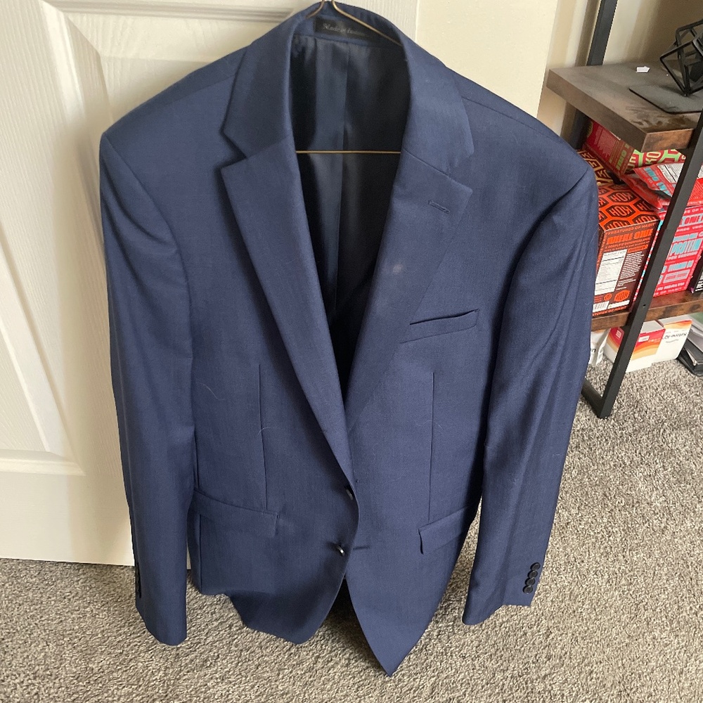 Navy suit jacket